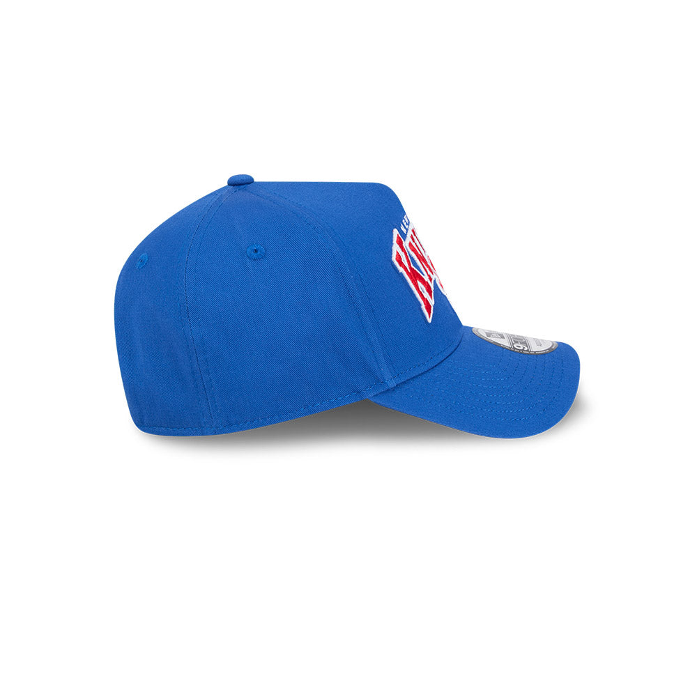 Newcastle Knights Hat - Blue Logo Arch 9Forty A-Frame NRL Snapback Cap - New Era